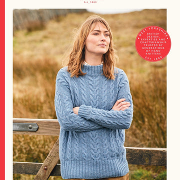Sirdar All Over Cable Drop Sleeve Sweater Knitting Pattern
