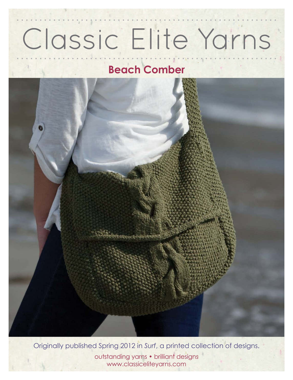 Classic Elite Yarns Beach Comber Bag Knitting Pattern