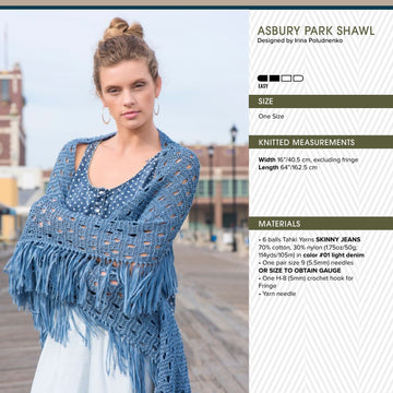 Tahki Yarns Asbury Park Shawl Knitting Pattern