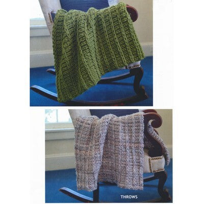 Plymouth Yarn 2803 Throws Blanket Knitting Pattern
