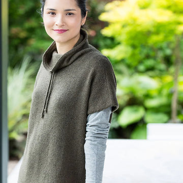 Churchmouse Studio Funnel Neck Pullover in Rowan Felted Tweed