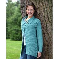 Valley Yarns Out of the Blue Cardigan Knitting Pattern