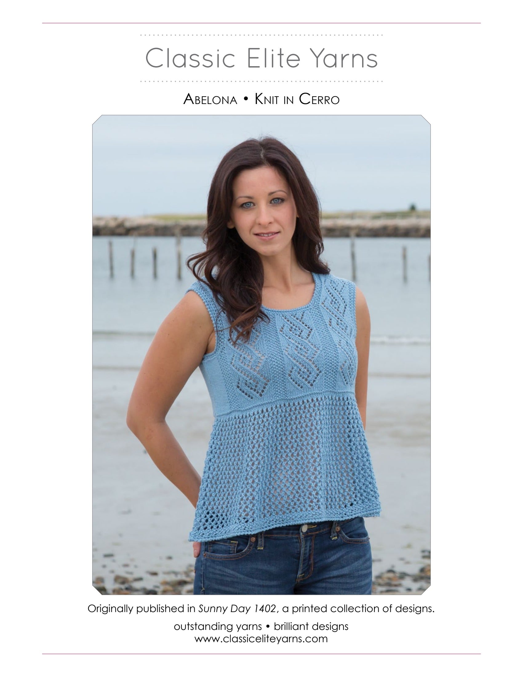 Classic Elite Yarns Abelona Jumper Knitting Pattern