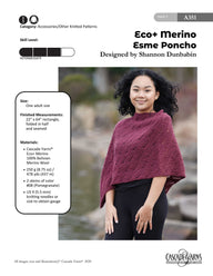 Cascade Yarns A Esme Poncho Cape Knitting Pattern