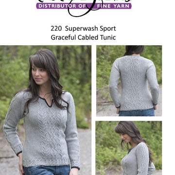 Cascade Yarns DK Graceful Cabled Tunic Knitting Pattern