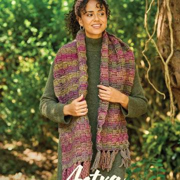 Astra Crochet Scarf & Headband by Cassie Ward in Retreat Twist Chunky
