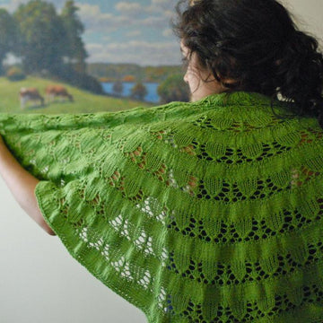 Snow Drops & Snap Peas Shawl