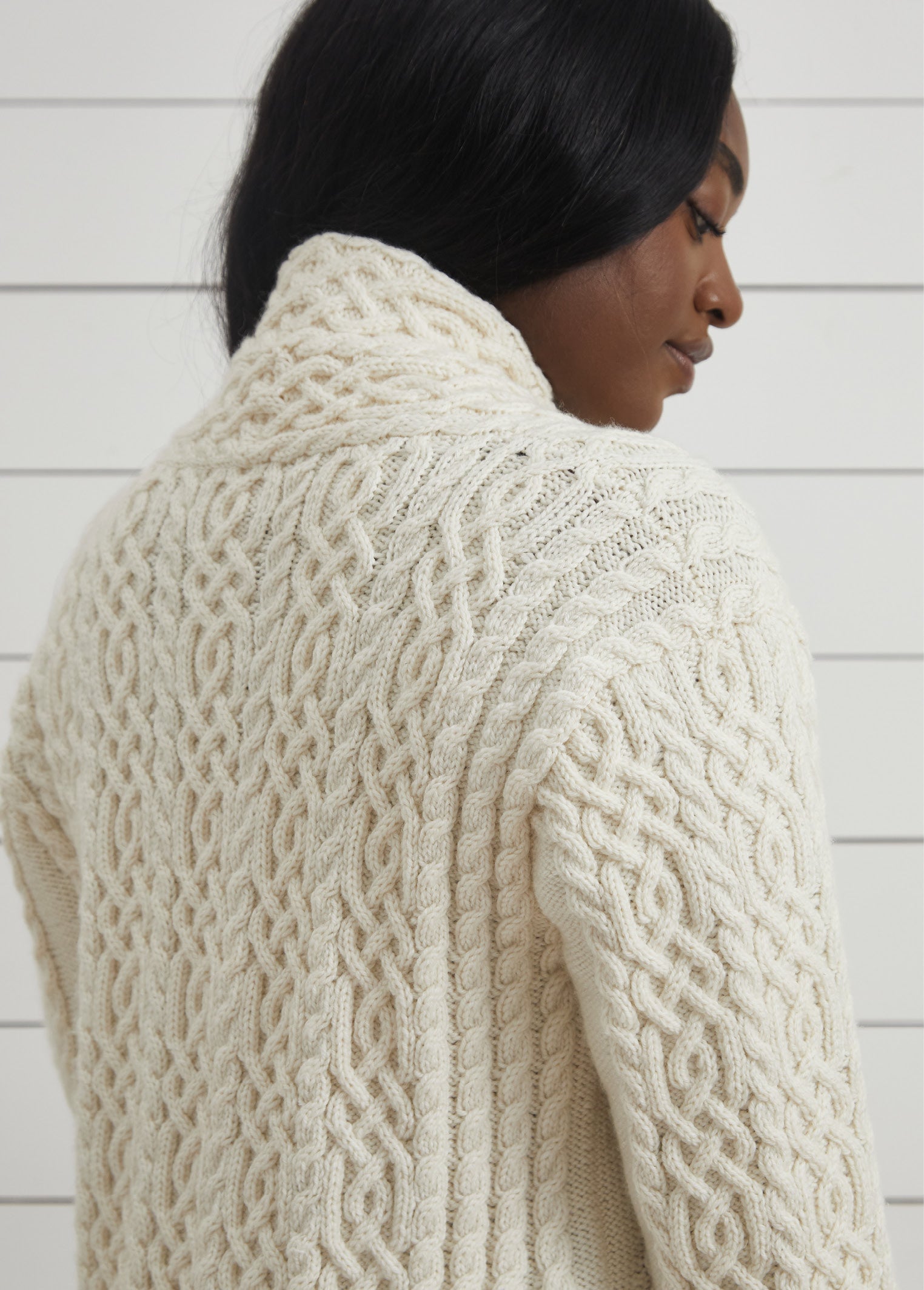 Debbie Bliss Edge to Edge Cabled Jacket Knitting Pattern
