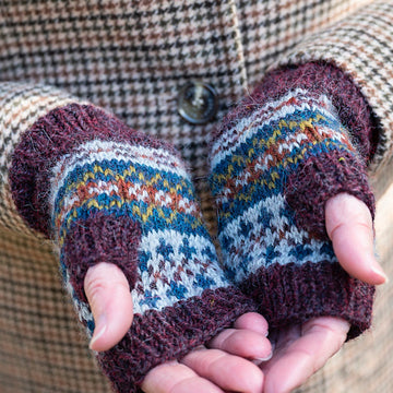 Radande Beret, Cowl, and Mitts Mittens Knitting Pattern