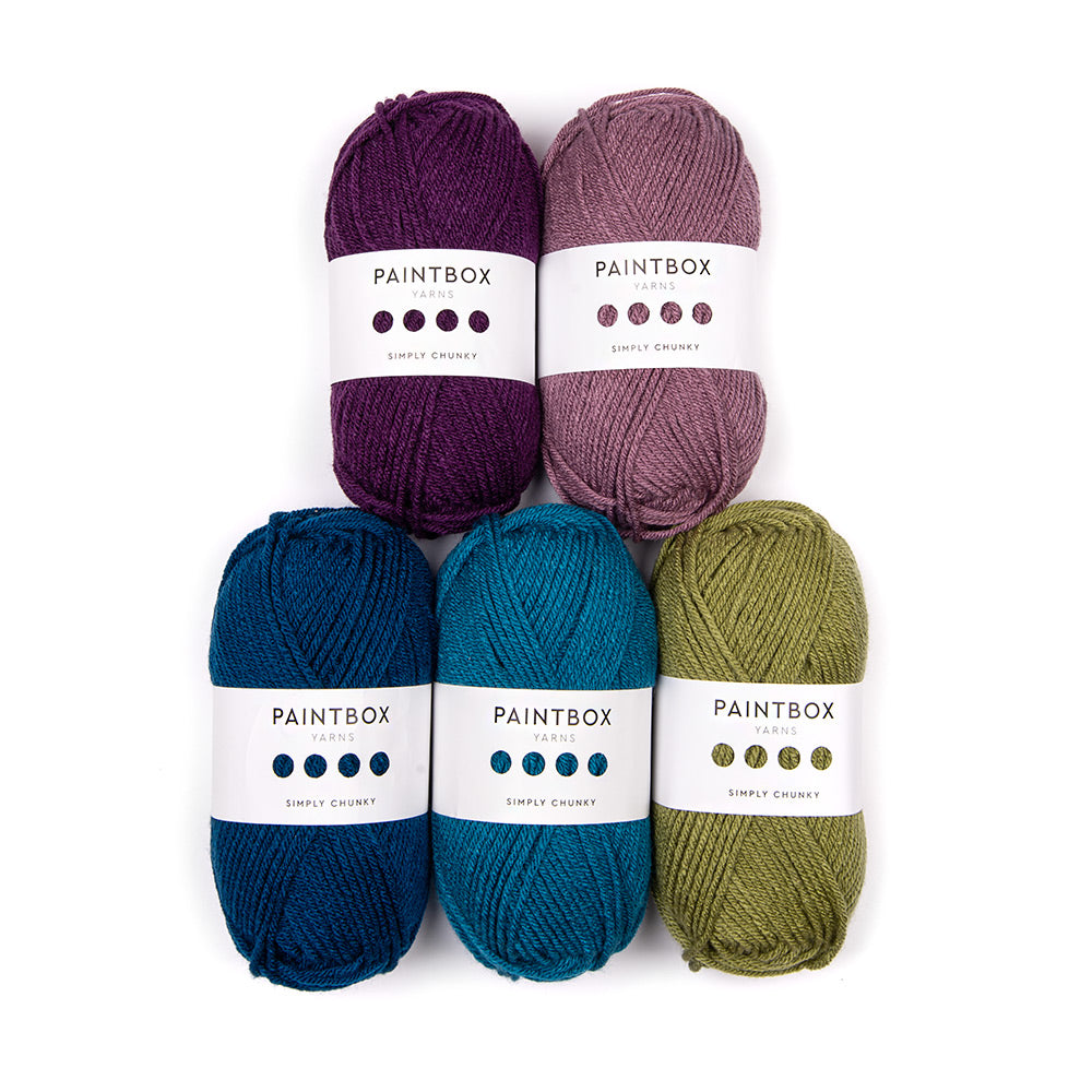 Paintbox Yarns Simply Chunky 5 Ball Color Pack Yarn - Acrylic Chunky