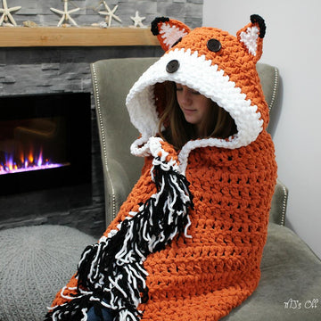 Bulky & Quick Fox/Wolf Blanket