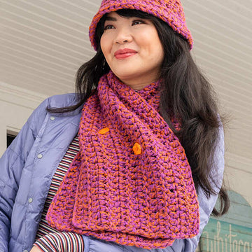 Gromit Bucket Hat and Cowl in Berroco Bestie PDF