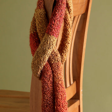 Afghan Scarf Knitting Pattern