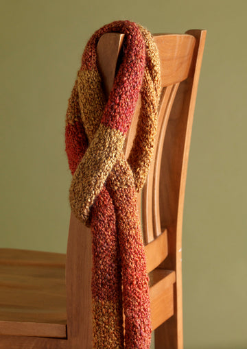 Afghan Scarf in Lion Brand Homespun - 90052AD PDF