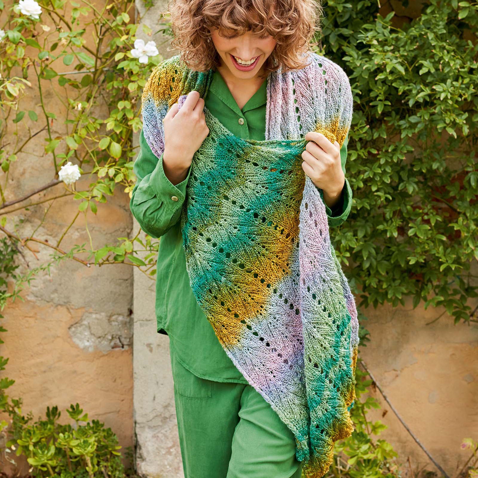 Lang PTO57-02 Shawl Wrap Knitting Pattern