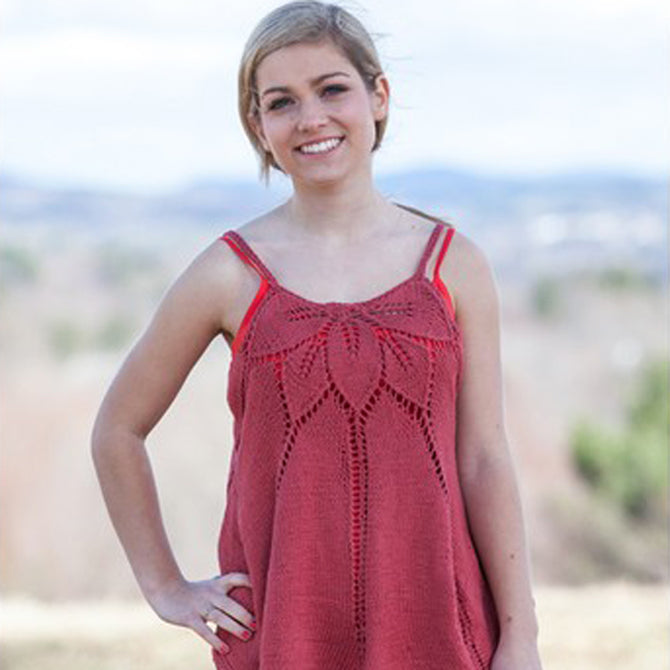 Valley Yarns Rose Sorbet Tank Knitting Pattern