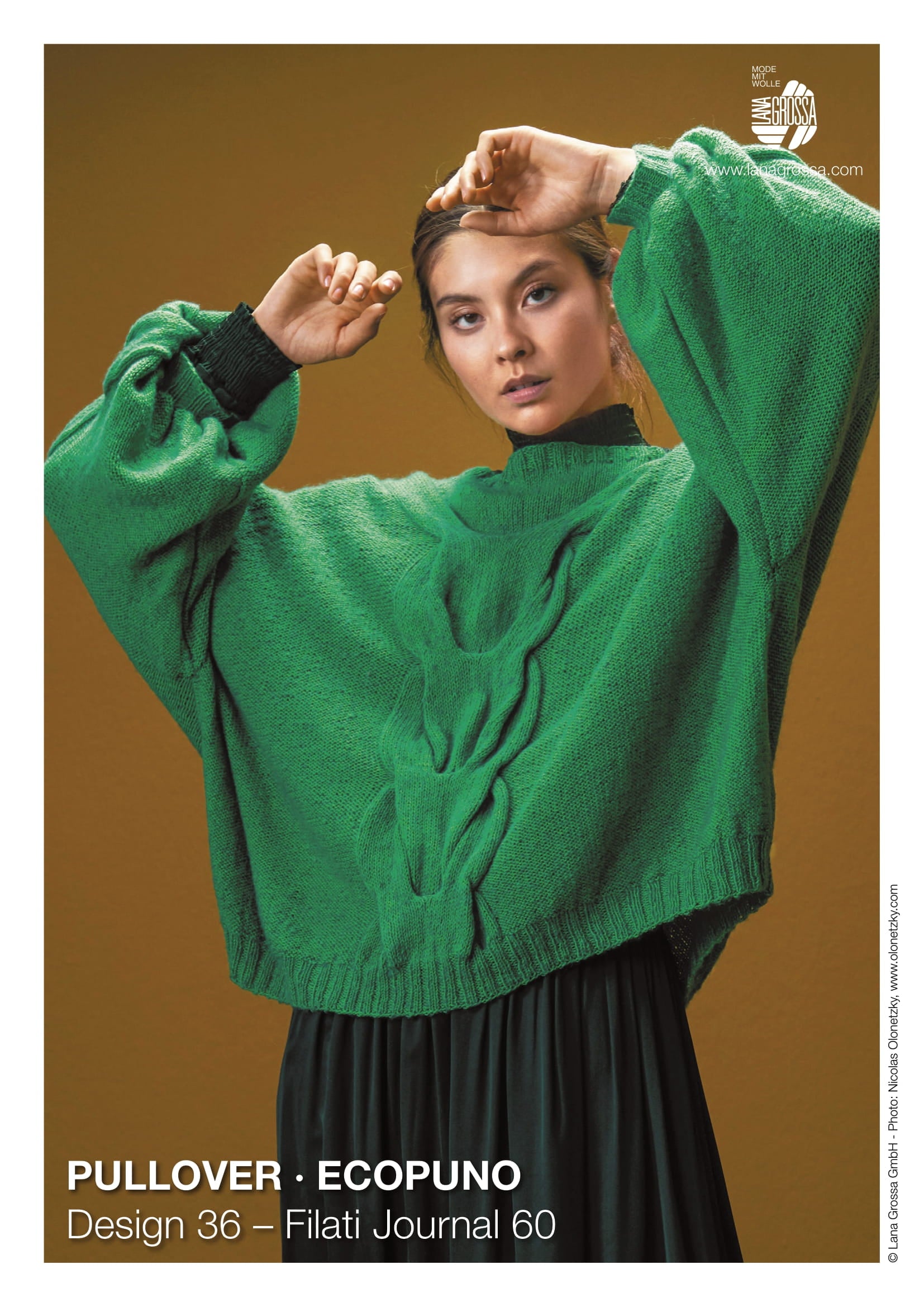 Lana Grossa 36 Pullover Jumper Knitting Pattern