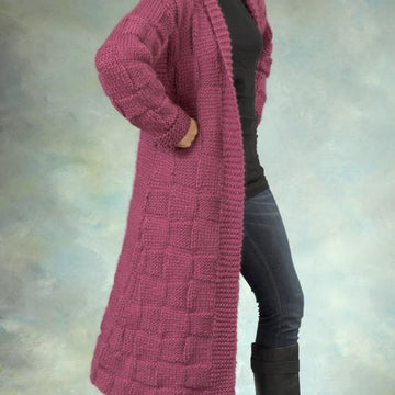 Woman’s Coat in Plymouth Yarn De Aire - 2368 - PDF