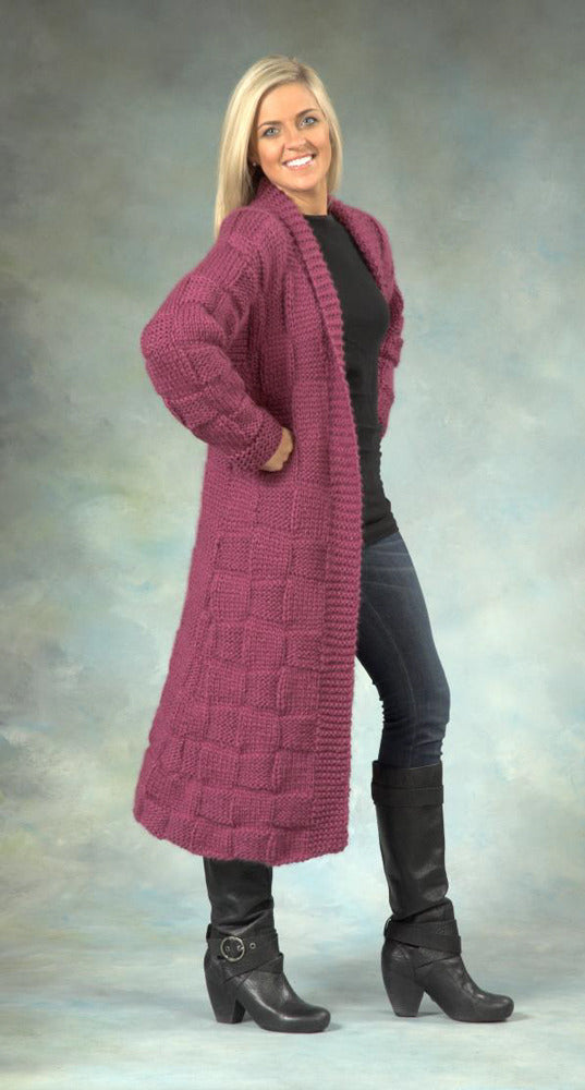 Woman’s Coat in Plymouth Yarn De Aire - 2368 - PDF