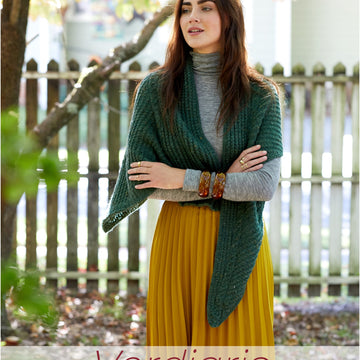 Universal Yarn Verdigris Wrap Knitting Pattern