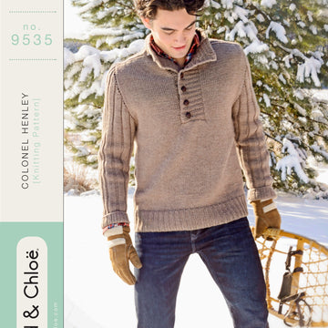 Colonel Henley Jumper Knitting Pattern