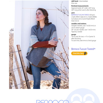 Berroco Hazel Wrap Knitting Pattern