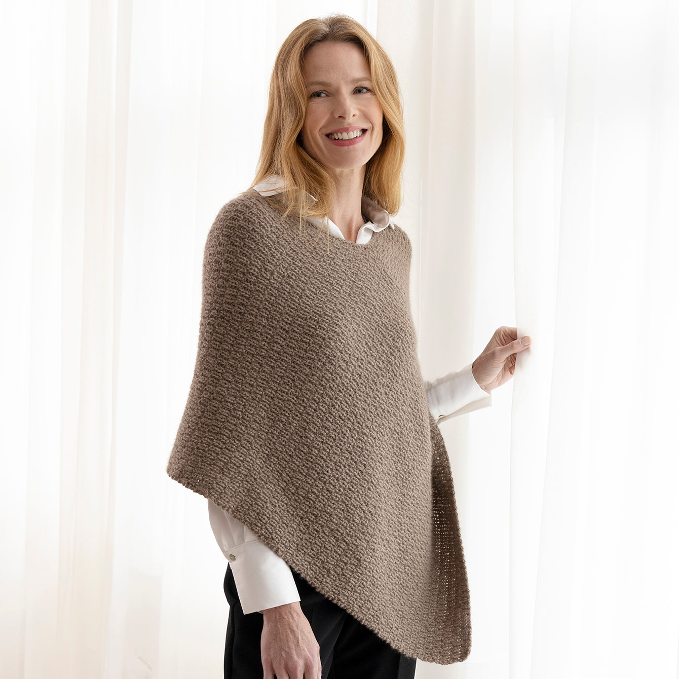String Mary Poncho Cape Knitting Pattern