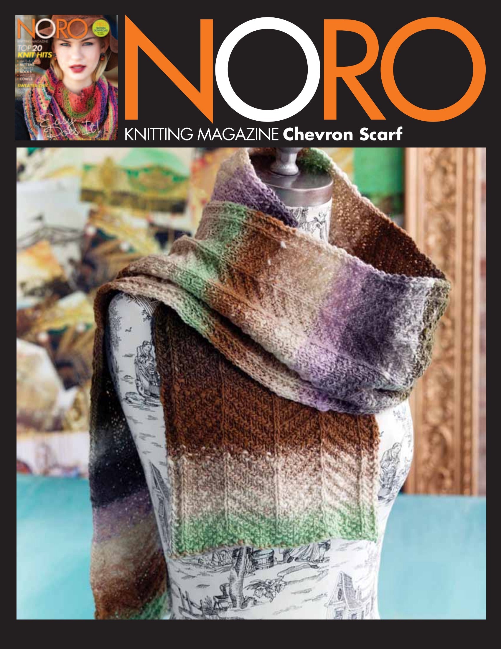 Noro Chevron Scarf Knitting Pattern