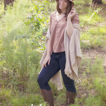Chardonnay Crochet Wrap