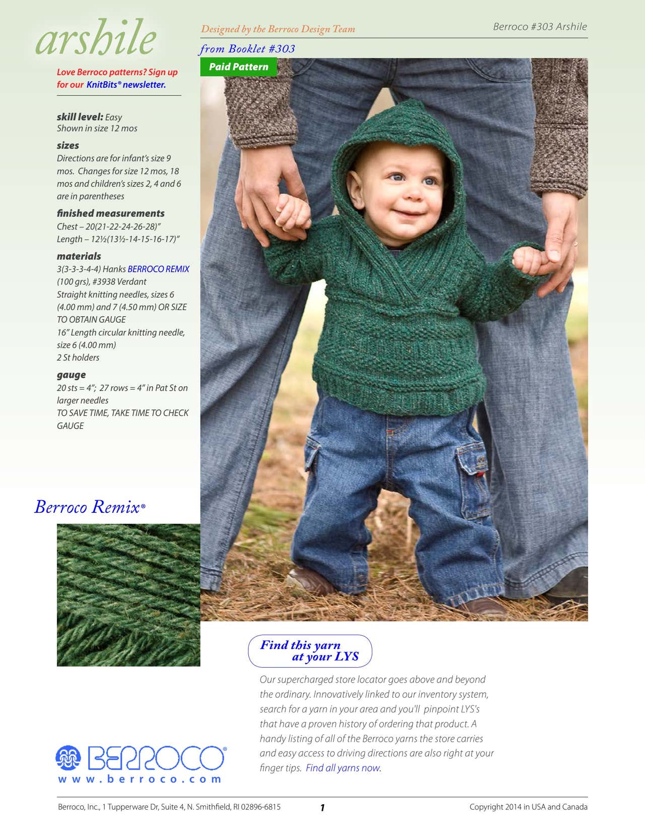 Berroco Arshile Jumper Knitting Pattern