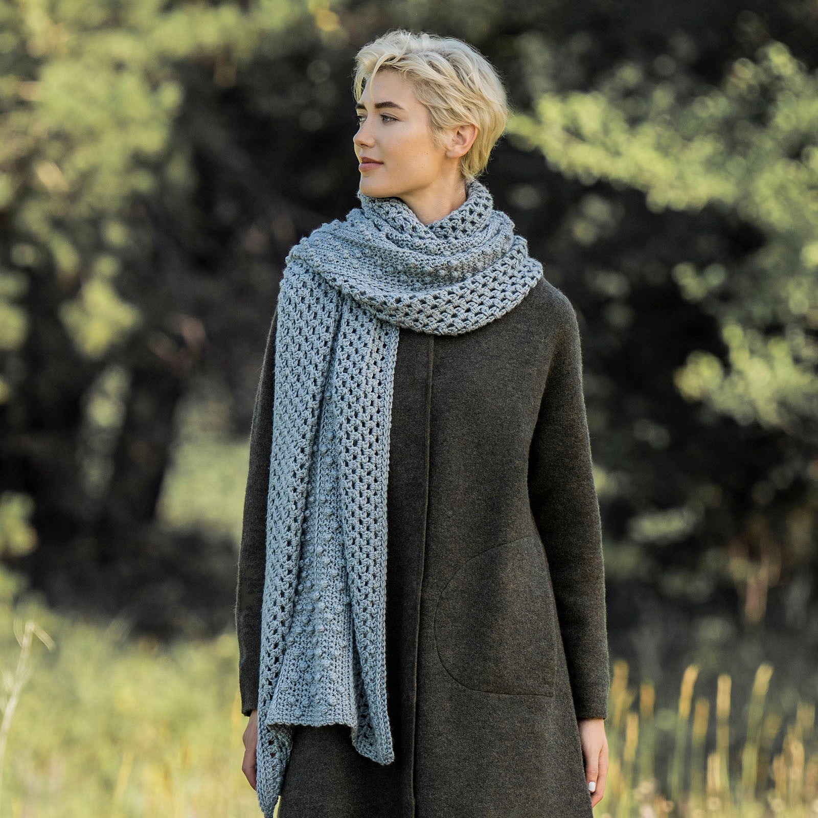 Blue Sky Fibers Dayton Crochet Wrap Pattern