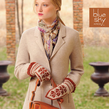 Blue Sky Fibers Olga's Mittens Knitting Pattern
