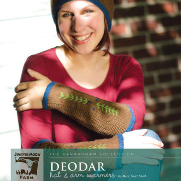 Deodar Hat & Arm Warmers Set Gloves Knitting Pattern