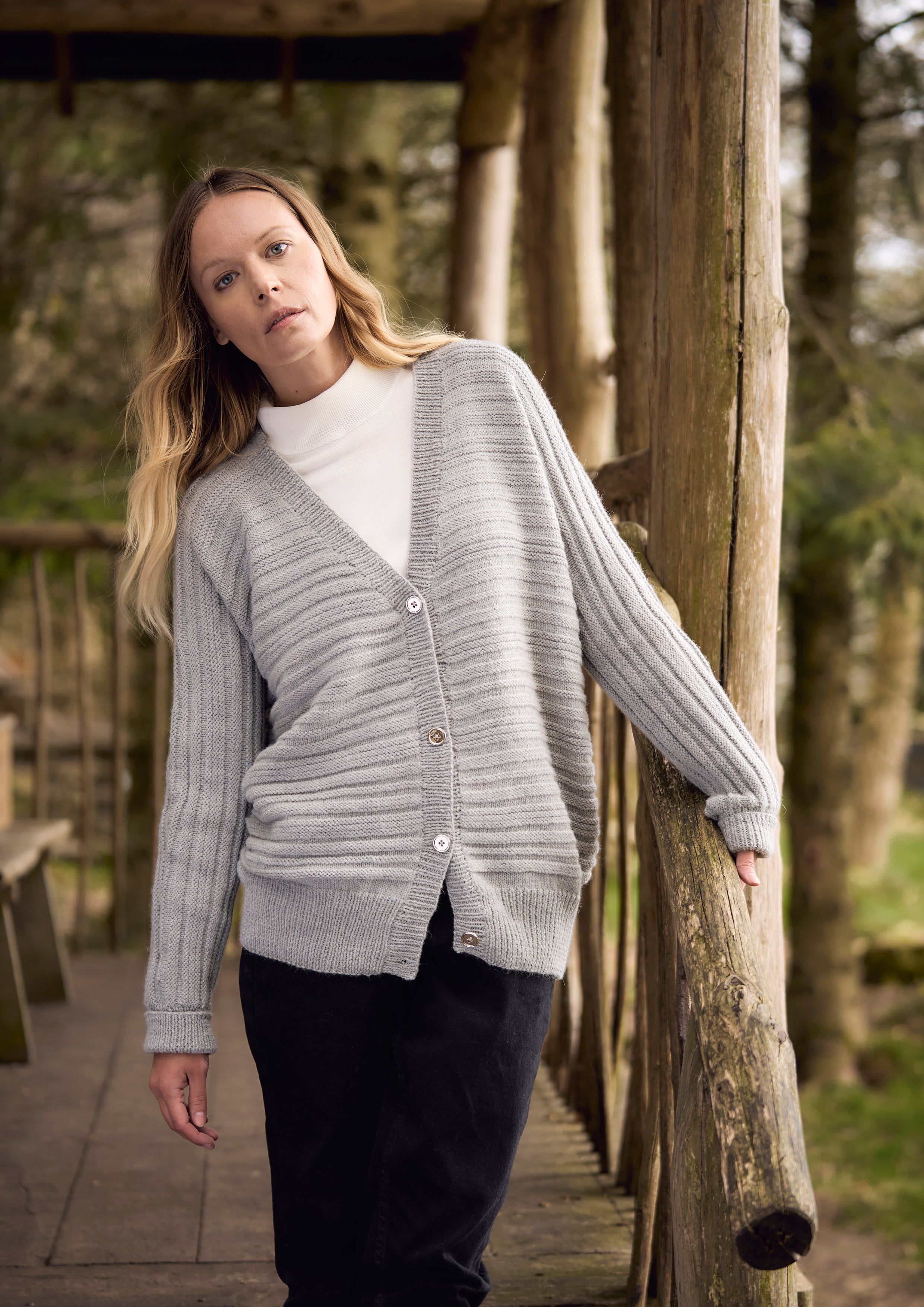 Stanley  In Rowan Alpaca Soft DK Cardigan Knitting Pattern