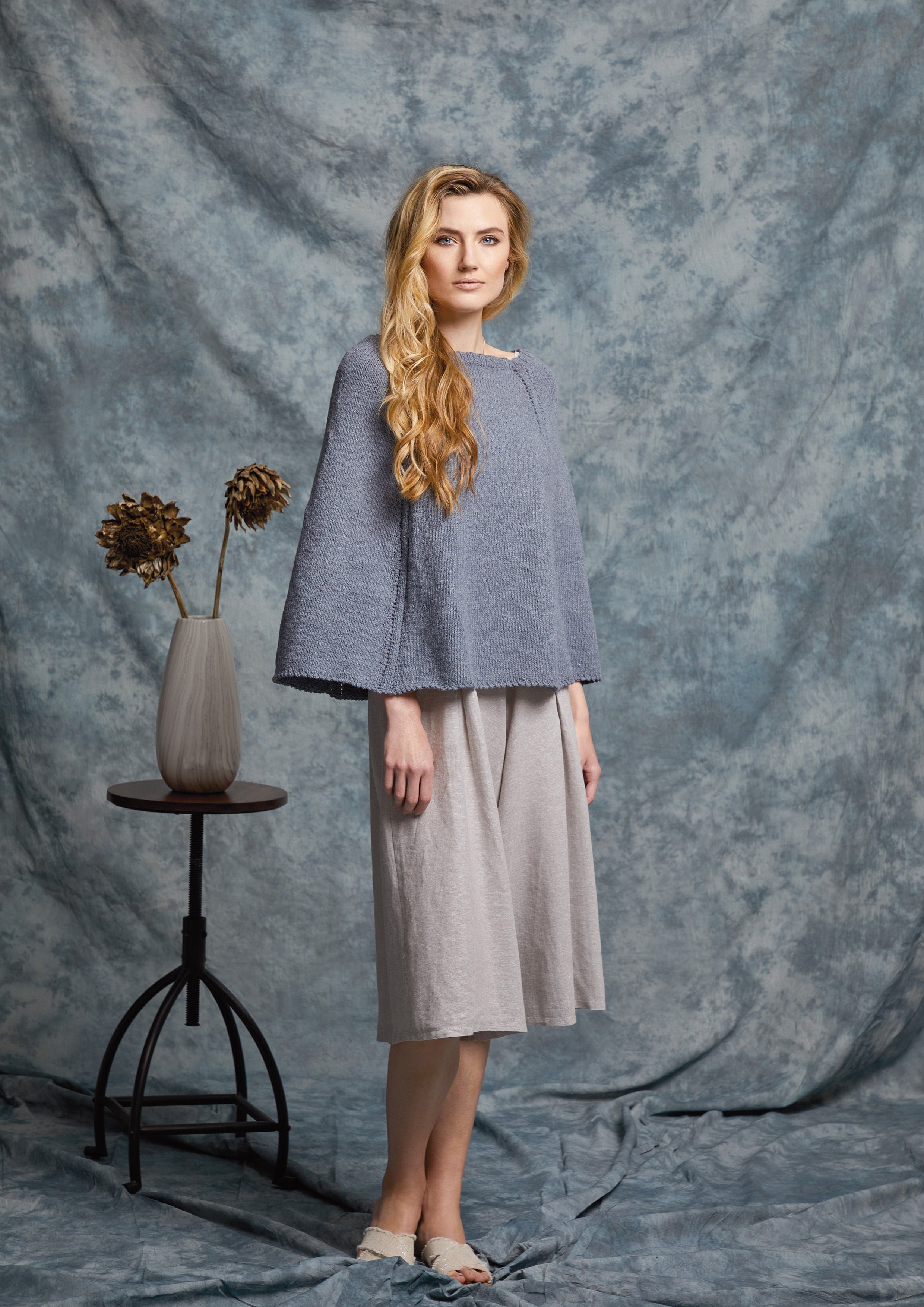 Rowan Eggplant Cape Knitting Pattern