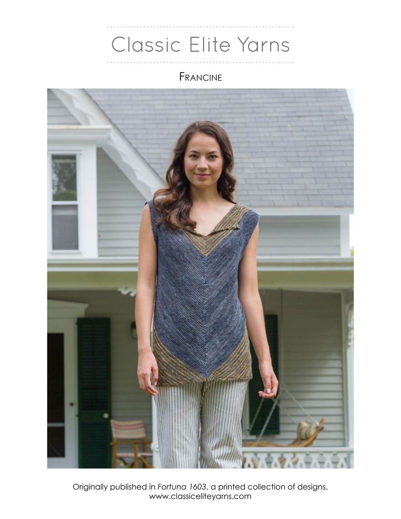 Classic Elite Yarns Francine Jumper Knitting Pattern