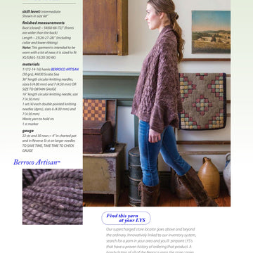 Berroco Japonica Cardigan Knitting Pattern