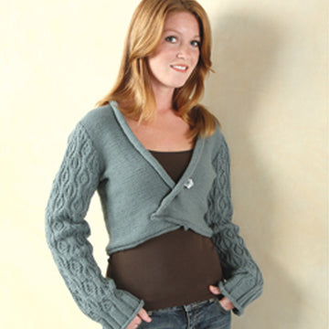 Valley Yarns Schell Cropped Cardigan Knitting Pattern