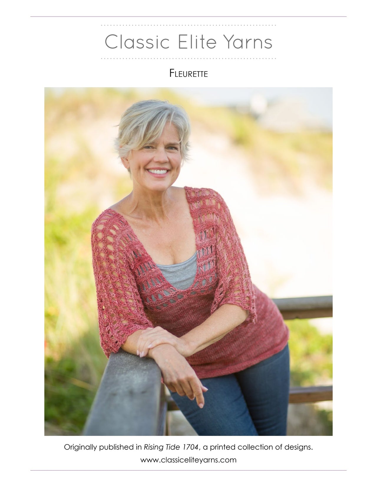 Classic Elite Yarns Fleurette Jumper Knitting Pattern