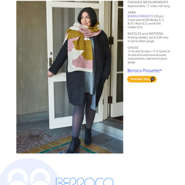 Berroco Assembl? Scarf Knitting Pattern