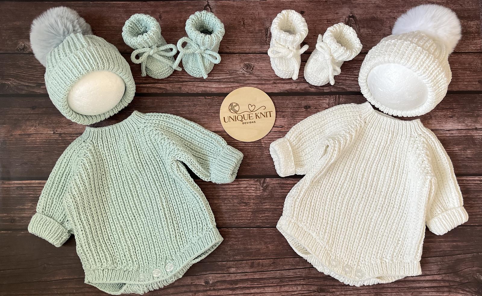 'Snuggles' 3 piece romper set