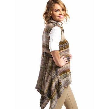 Trendsetter Yarns 5600C Fleur - A-Line Rib Swing Vest or Cardigan PDF