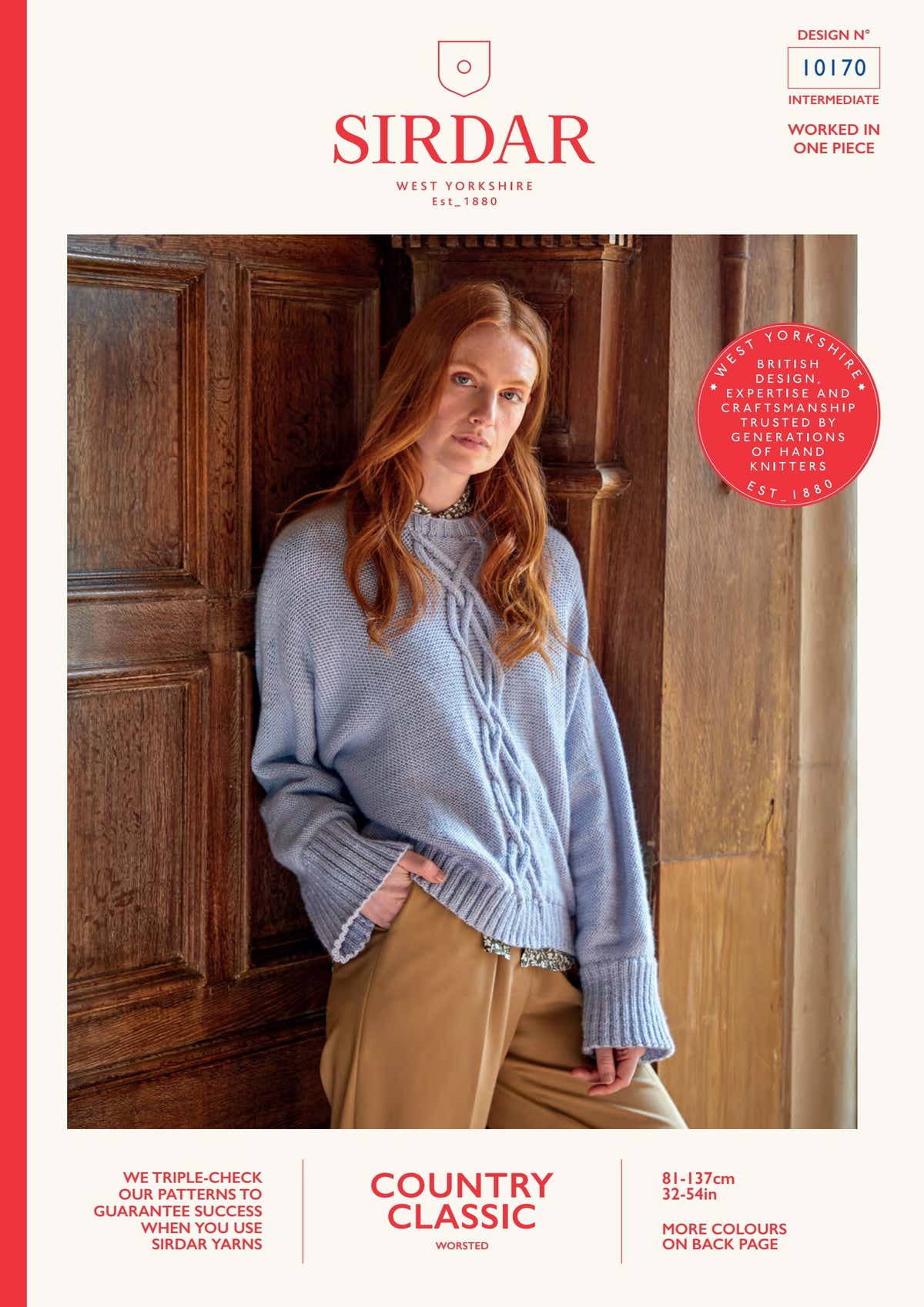 Sirdar Pullover Jumper Knitting Pattern