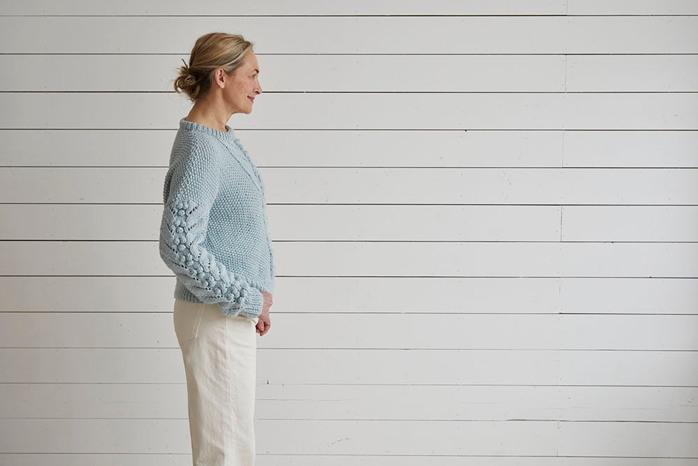 Debbie Bliss Lace With Bobble Sweater Knitting Pattern