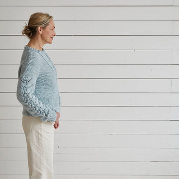 Debbie Bliss Lace With Bobble Sweater Knitting Pattern