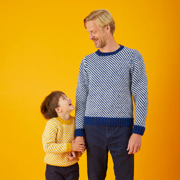 Paintbox Yarns Zig Zag Fairisle Sweater Knitting Pattern