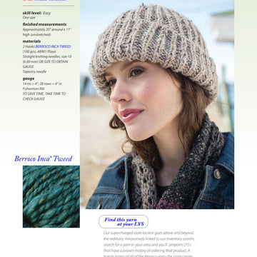Berroco Donnely Hat Knitting Pattern