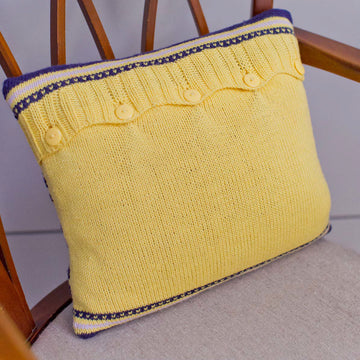 MillaMia Cross My Heart Cushion Cover Knitting Pattern