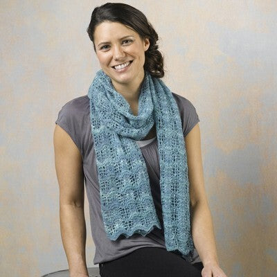 Valley Yarns Tide Pool Stole Knitting Pattern