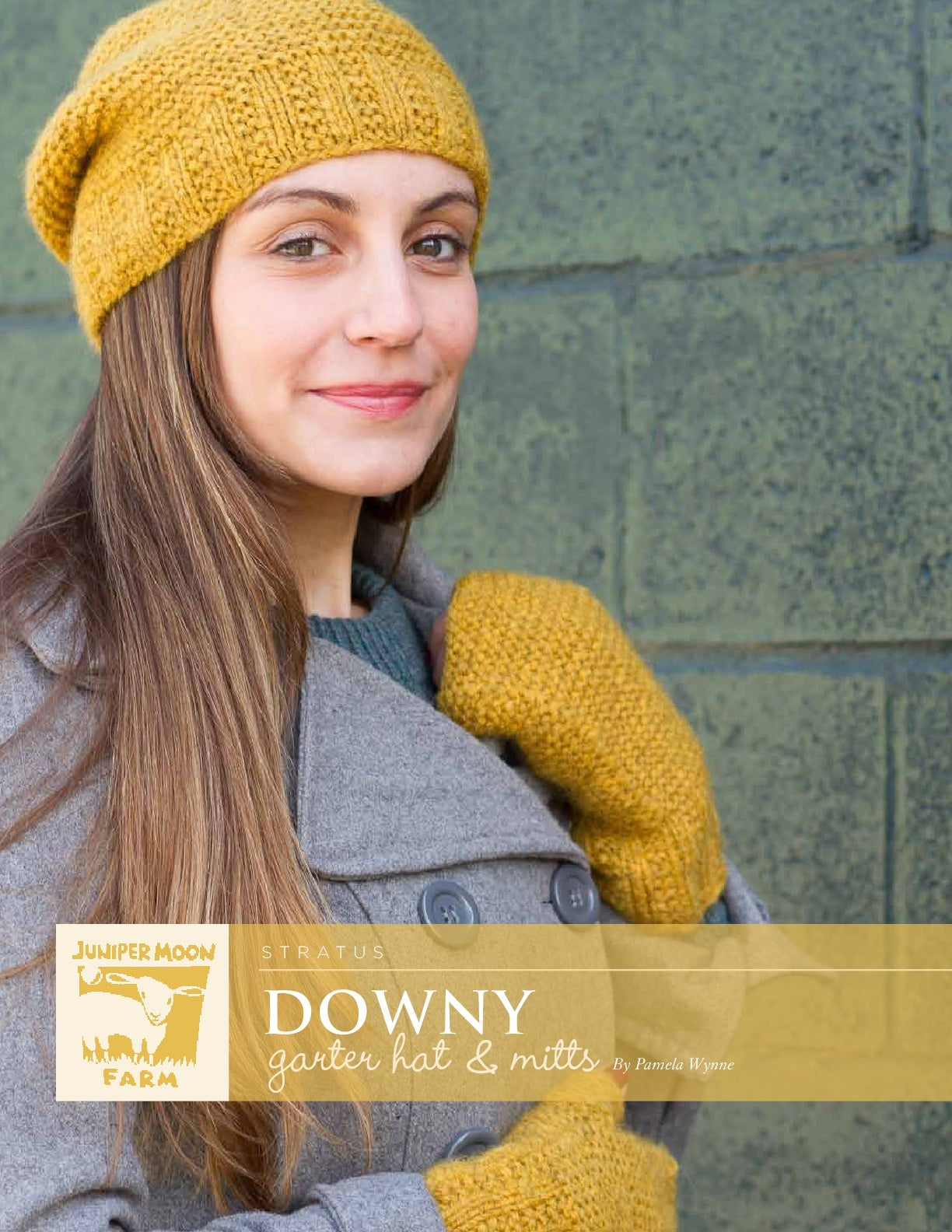 Downy Garter Hat & Mitts Knitting Pattern